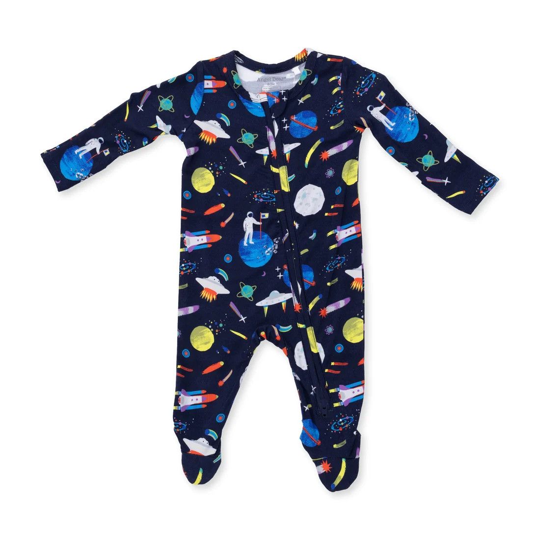 2 Way Zipper Footie Astronaut and Rockets