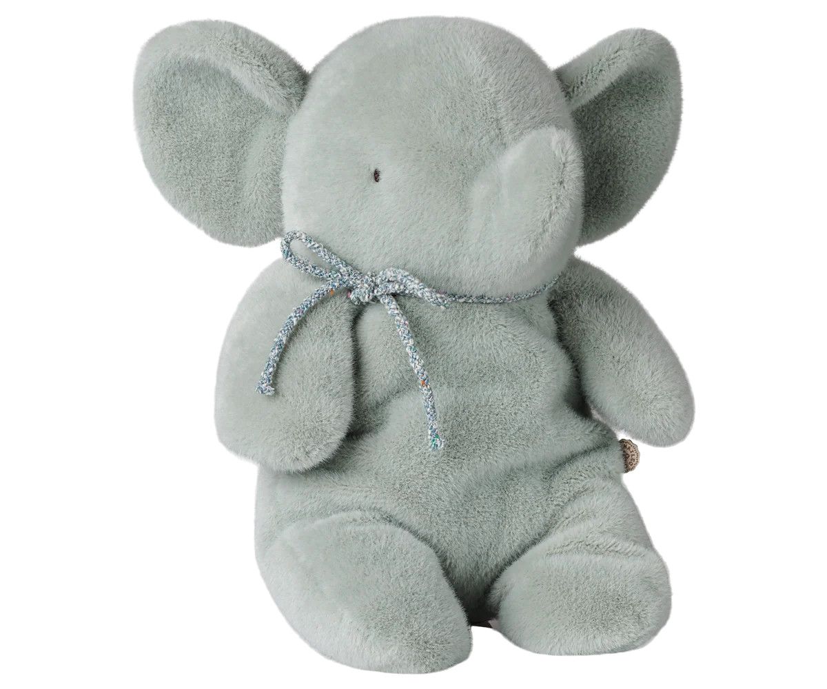 Elephant Plush, Medium - Soft Mint