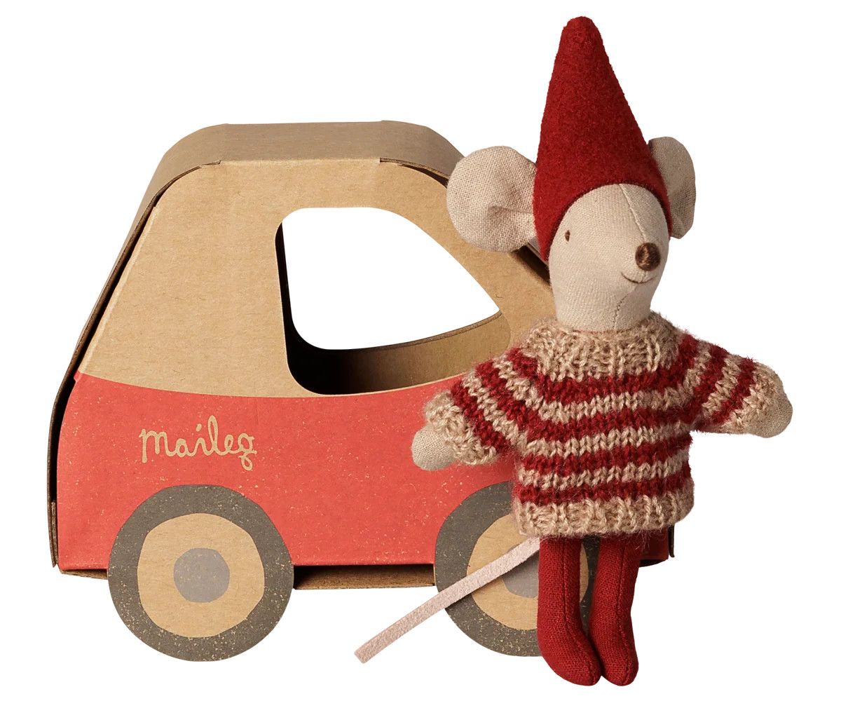 Christmas Mouse, Little Sister in Car Box