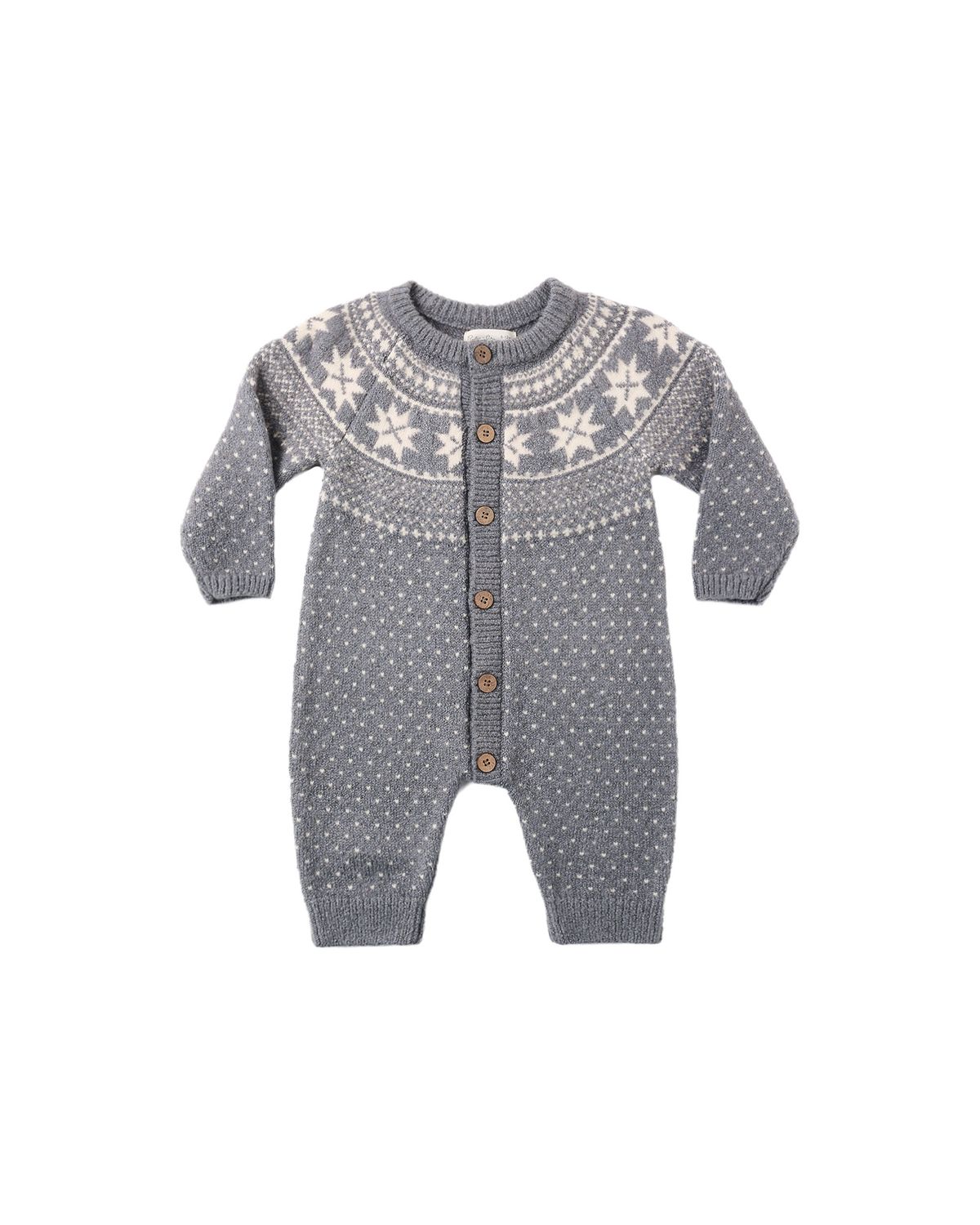 Fair Isle Romper Slate