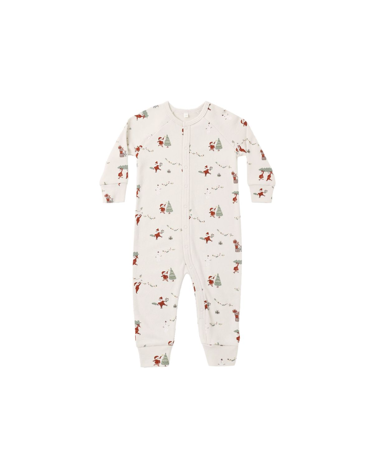 Organic Long John Pajamas Gnome Village