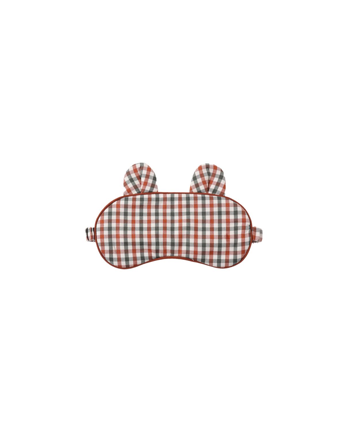 Sleep Mask Holiday Gingham
