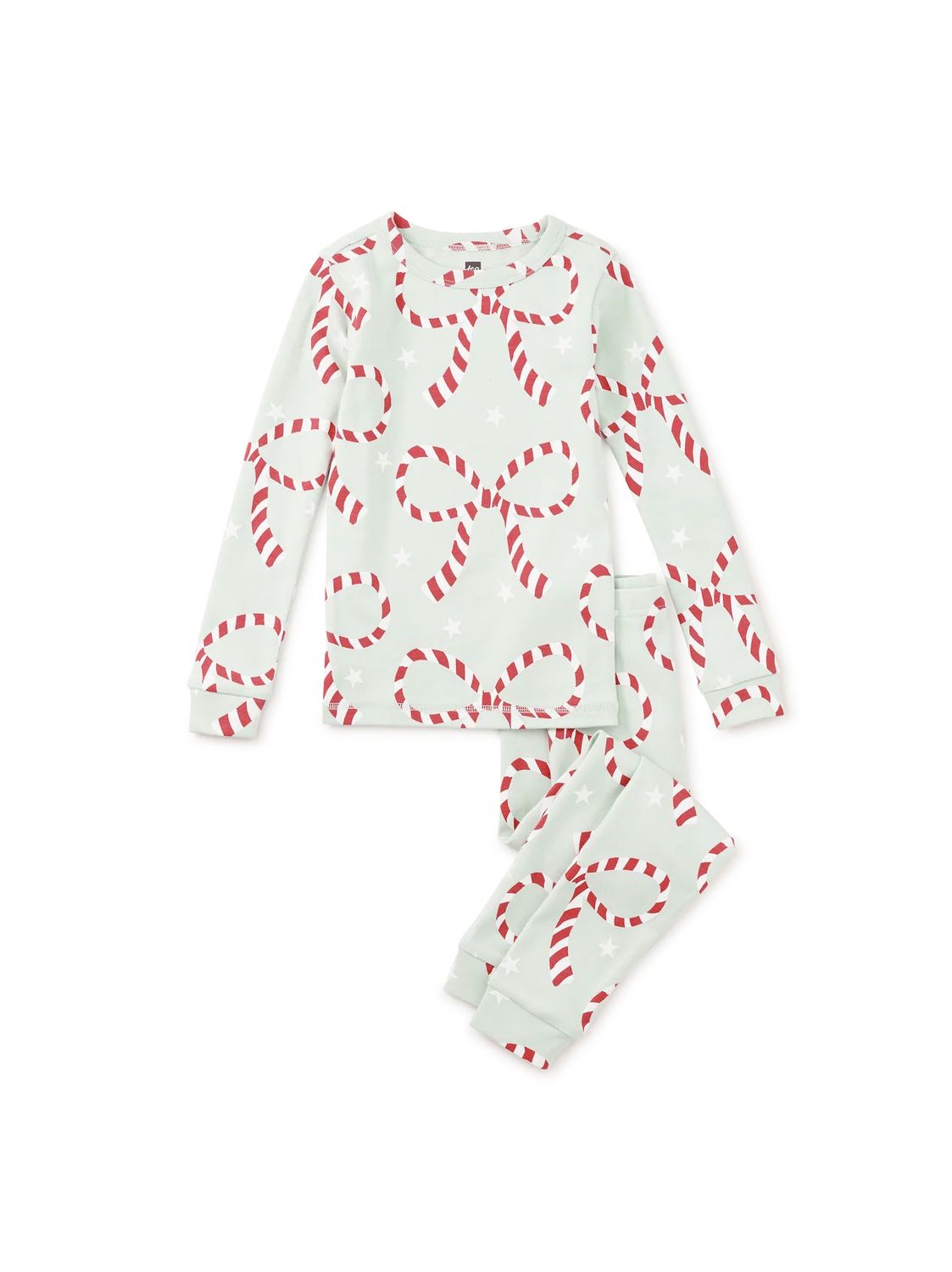 Goodnight Pajama Set Candy Cane Bows