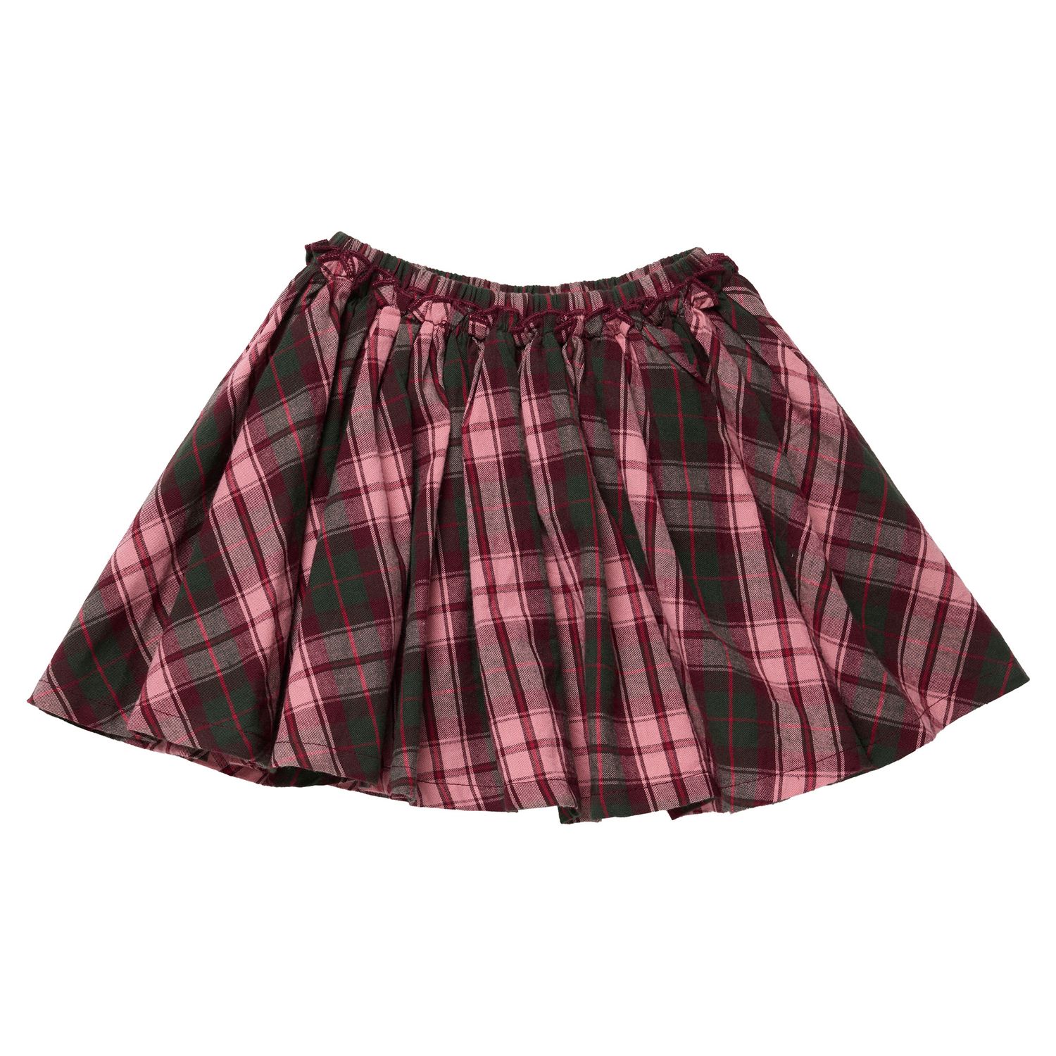 Gianna Skirt Burgundy Tartan