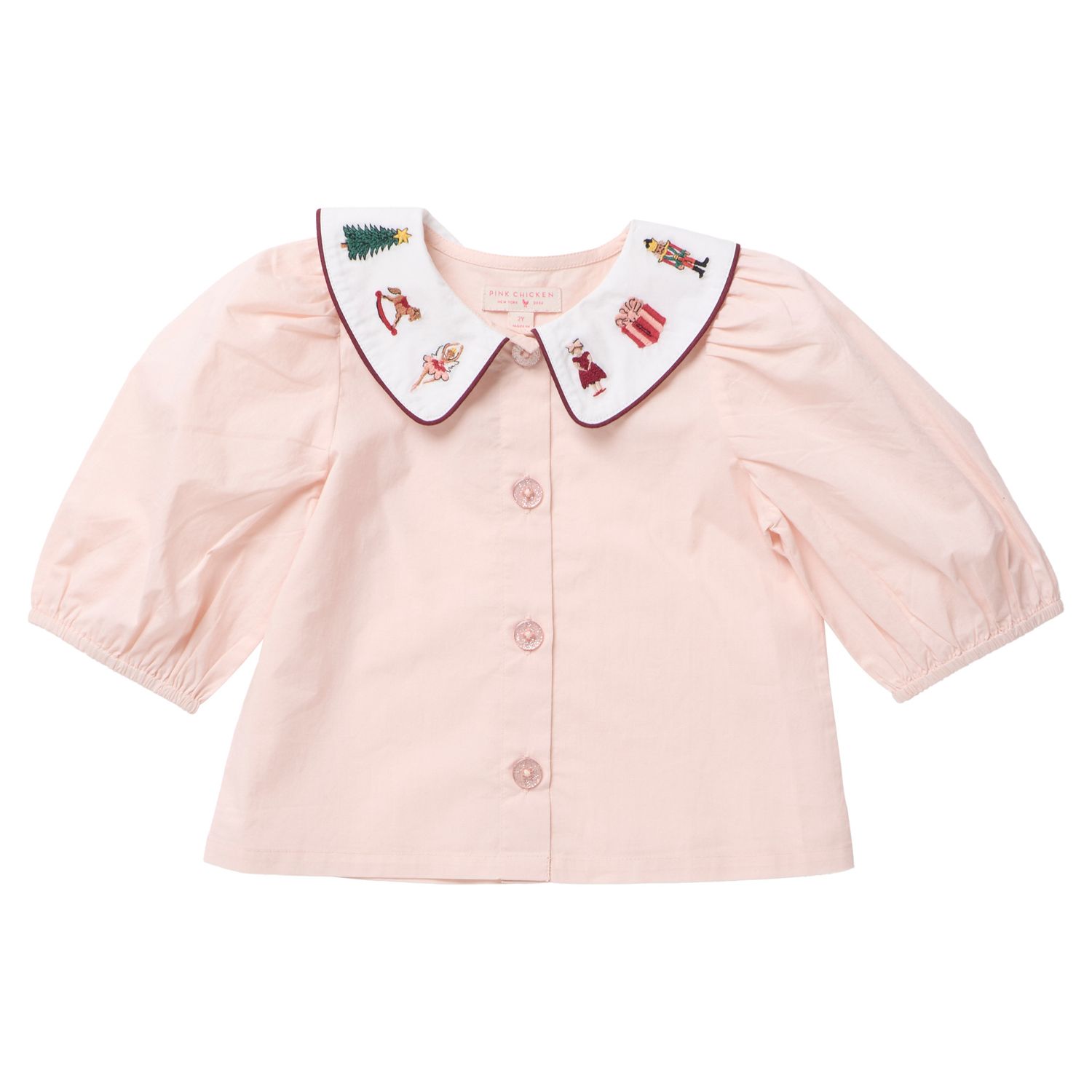 Noelle Top Nutcracker Embroidery