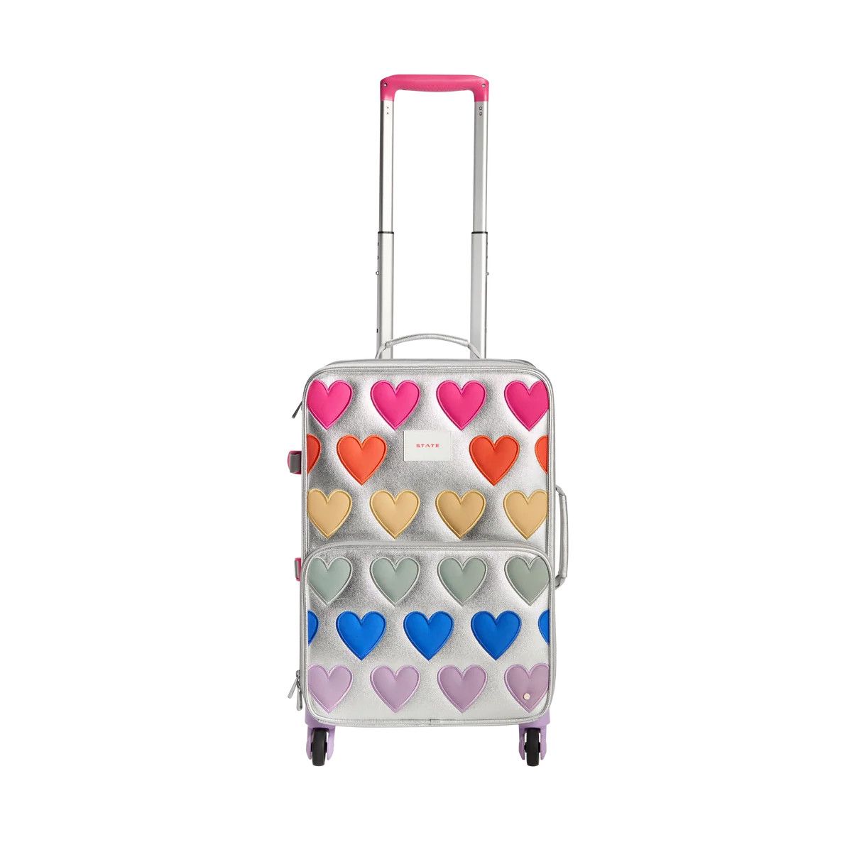 Logan Carry-On Suitcase Patchwork Hearts