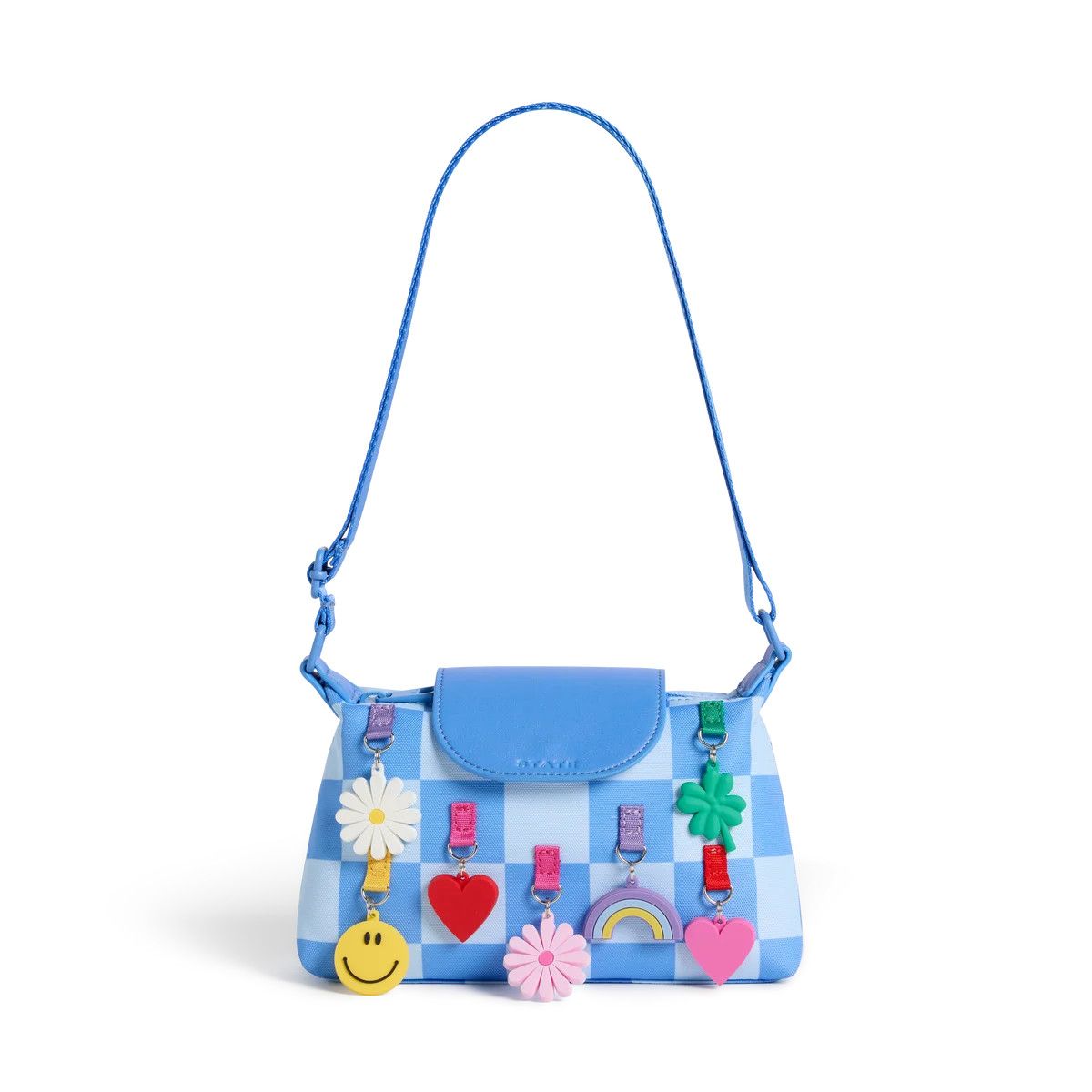 Chelsea Pouchette Charms Blue Check