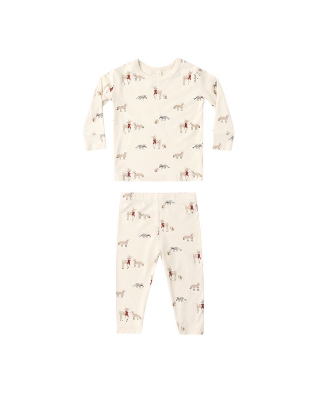 Bamboo Pajama Set Forest Friends
