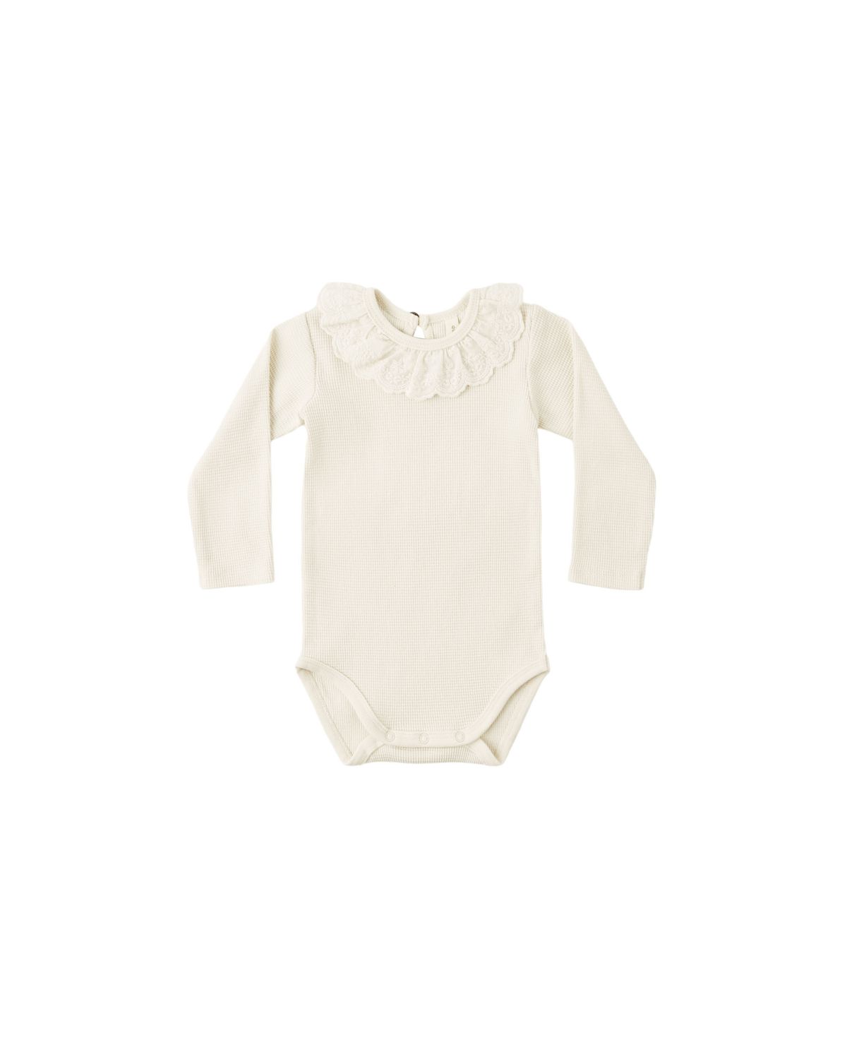 Ruffle Collar Bodysuit Natural