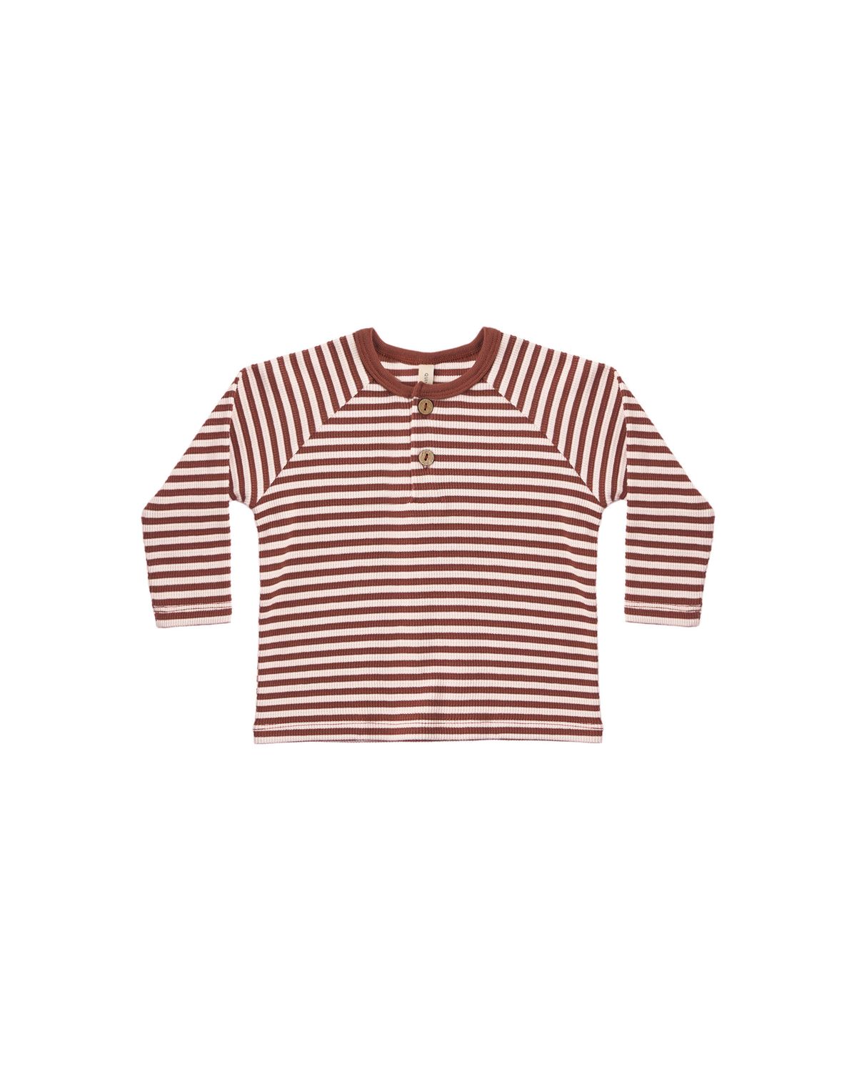 Henley Knit Top Candy Stripe