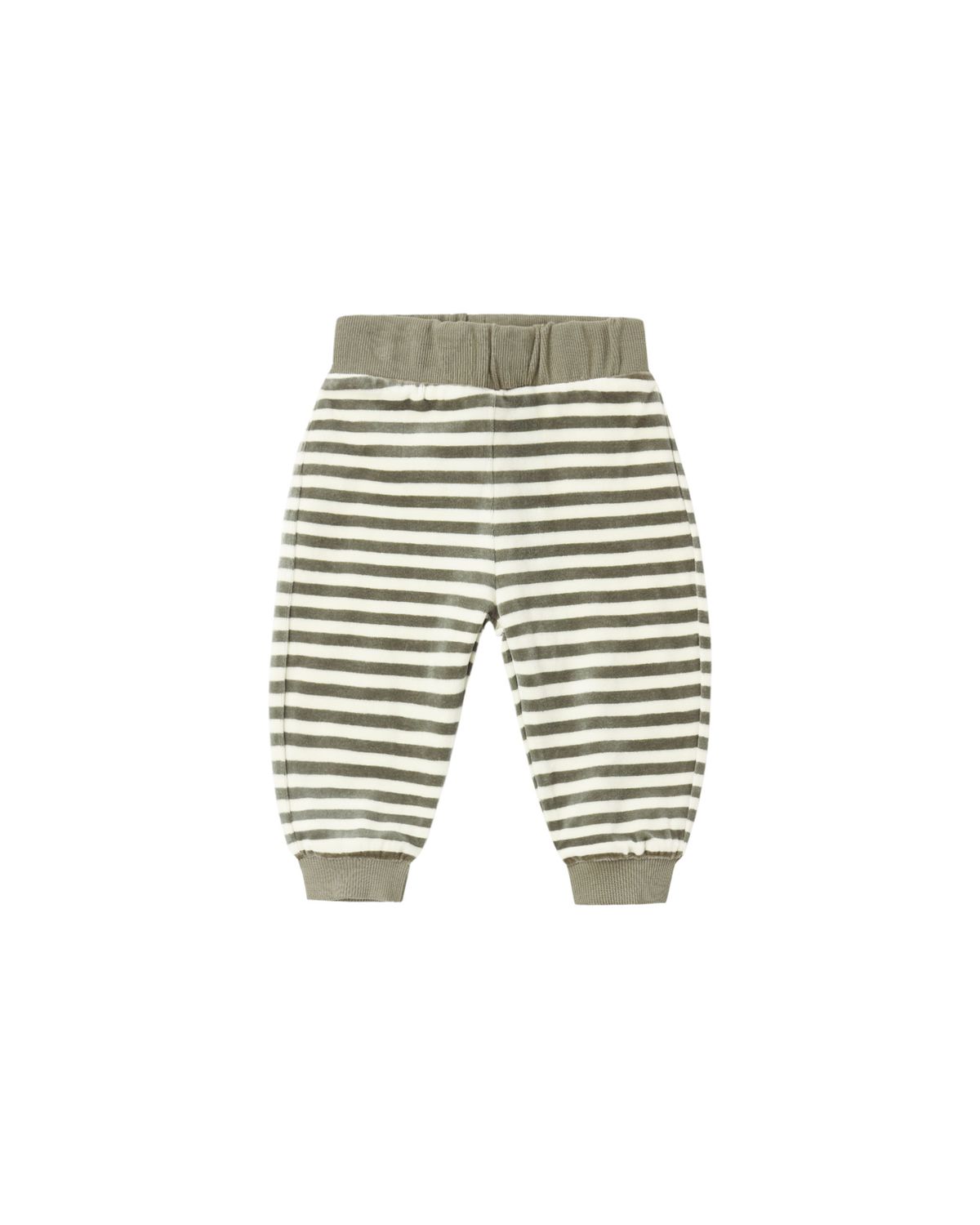 Velour Relaxed Sweatpant Spruce Stripe