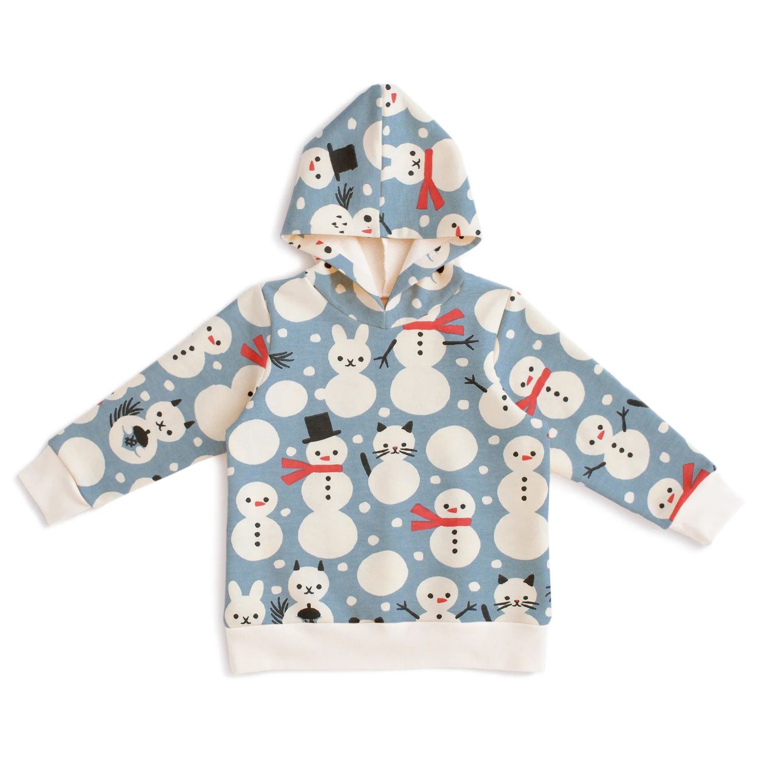 Hoodie Snow Creatures Blue