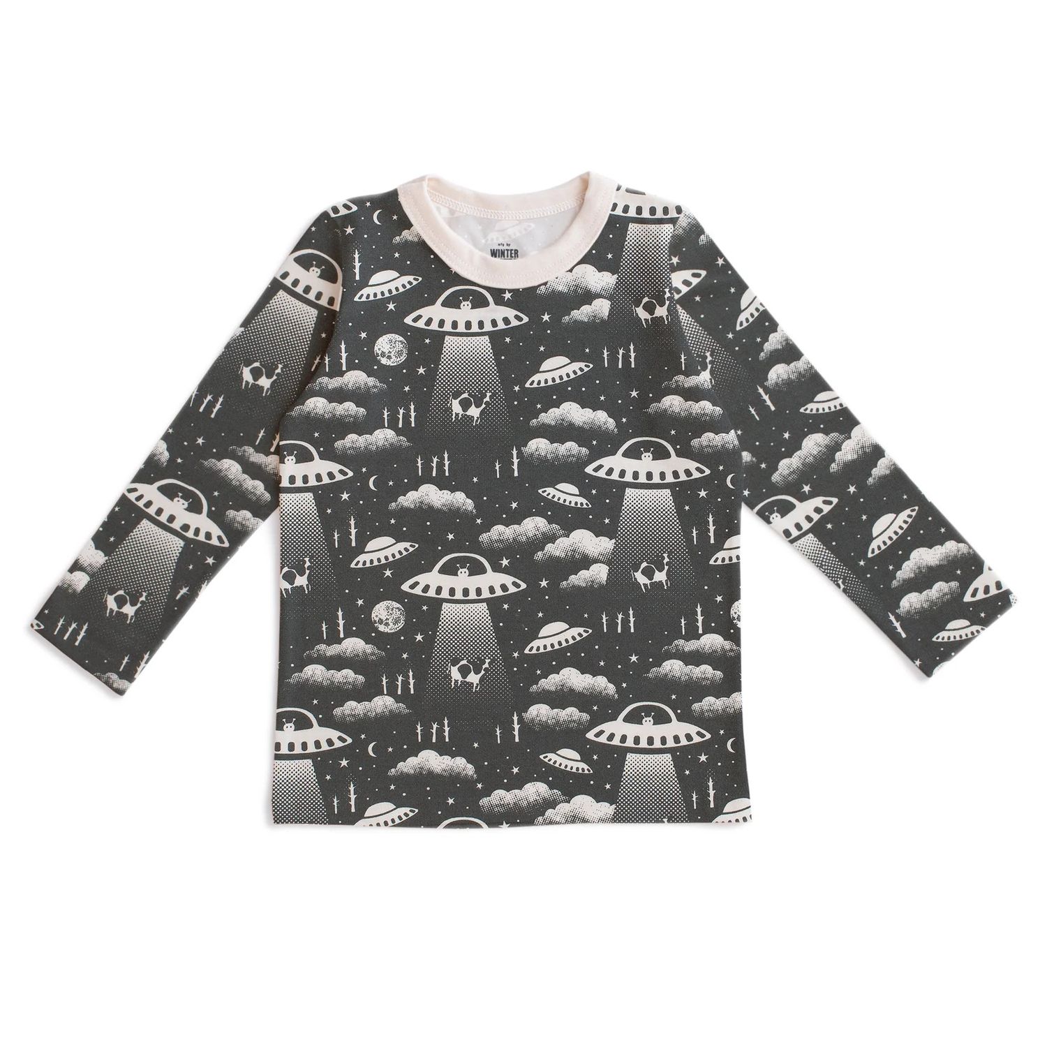 Long Sleeve Tee Aliens Charcoal
