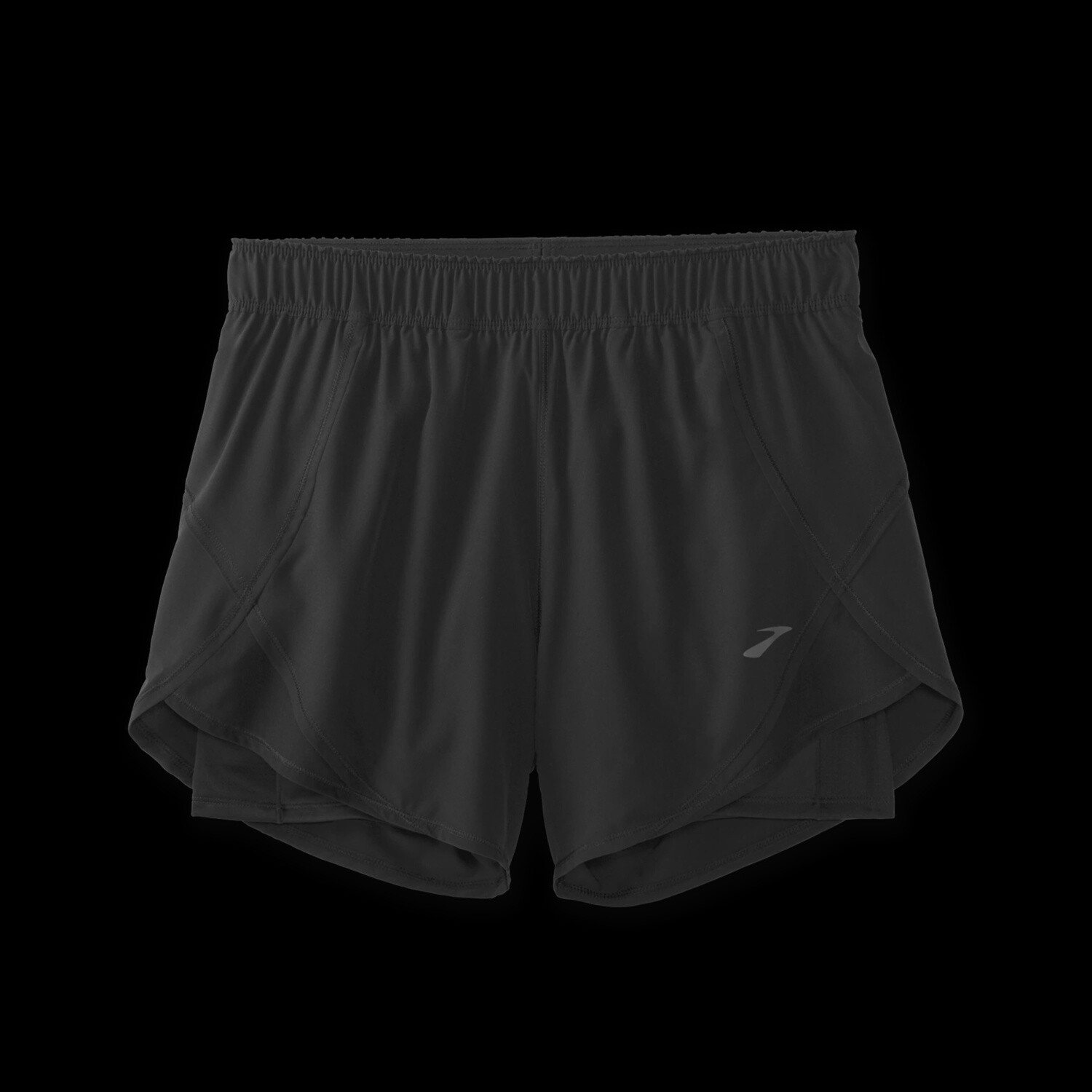 Brooks Chaser 5&quot; 2-In-1 Short Womens, Color: Black, Size: XS