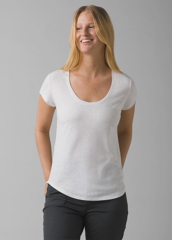 Prana Cozy Up Scoop Neck Tee Womens