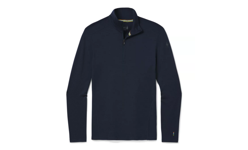 Smartwool Classic Thermal Base Layer 1/4 Zip Mens, Color: Deep Navy, Size: S