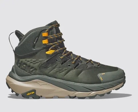 Hoka Kaha 2 Gtx Mens, Color: Duffel Bag/Radiant Yellow, Size: 8