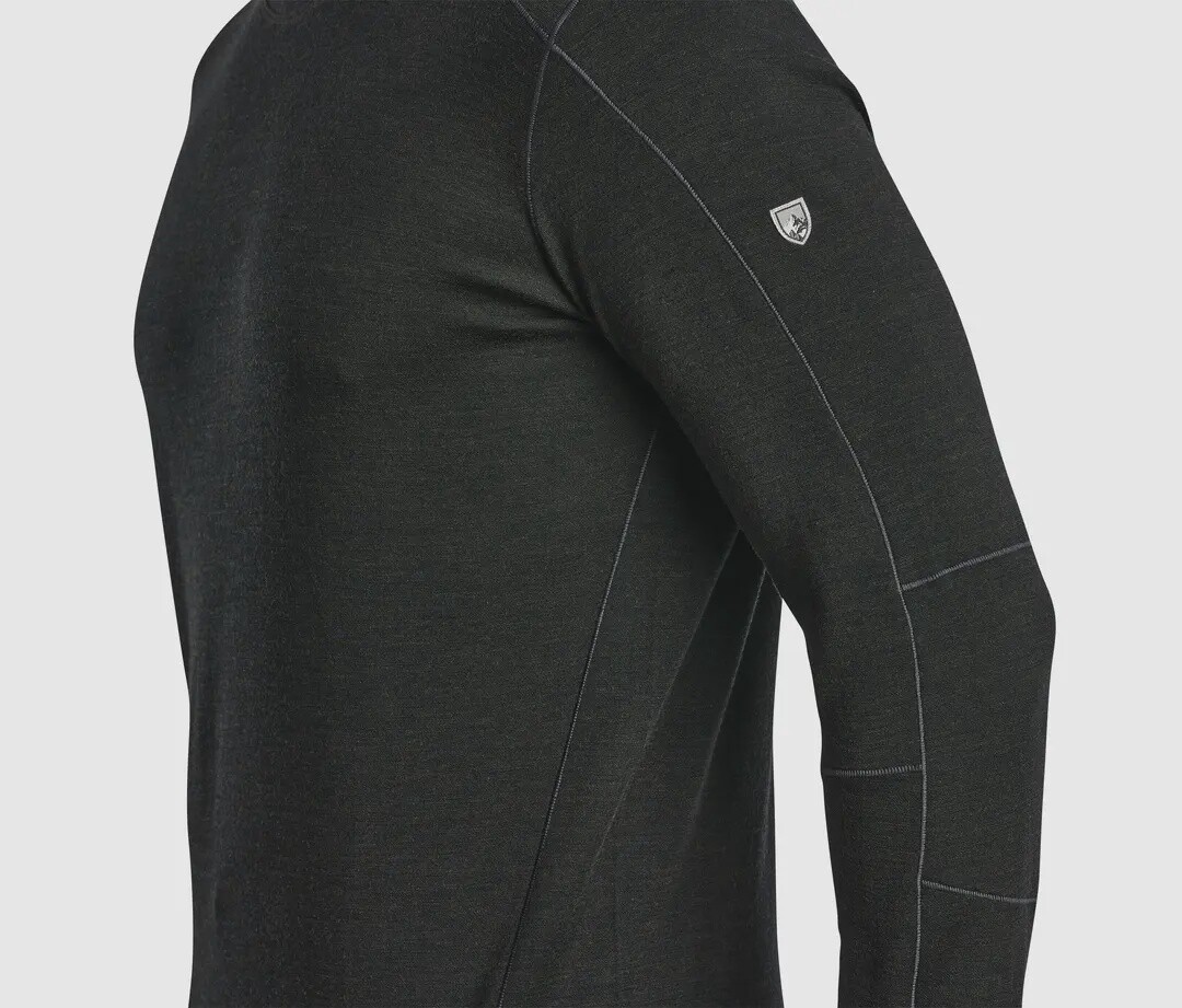 Kuhl Invigoratr Merino Crew Mens, Color: Carbon, Size: S