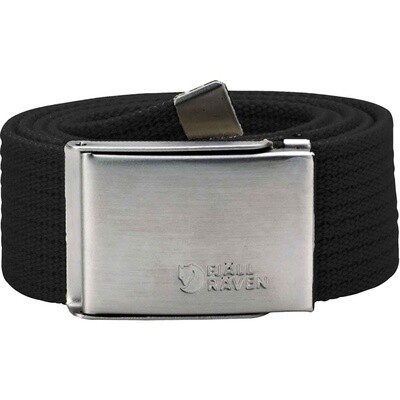 Fjallraven Canvas Belt, Color: Black, Size: O/S