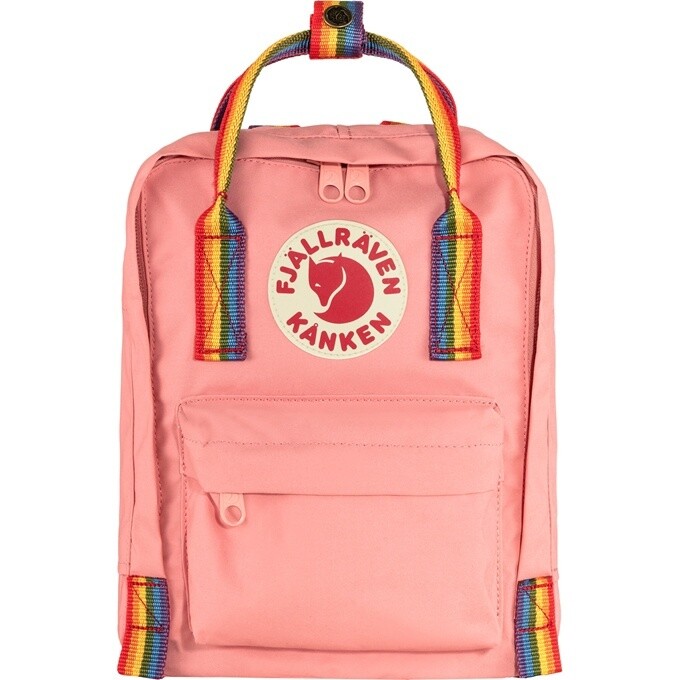 Fjallraven Kanken Rainbow Mini, Color: Pink-Rainbow, Size: Mini