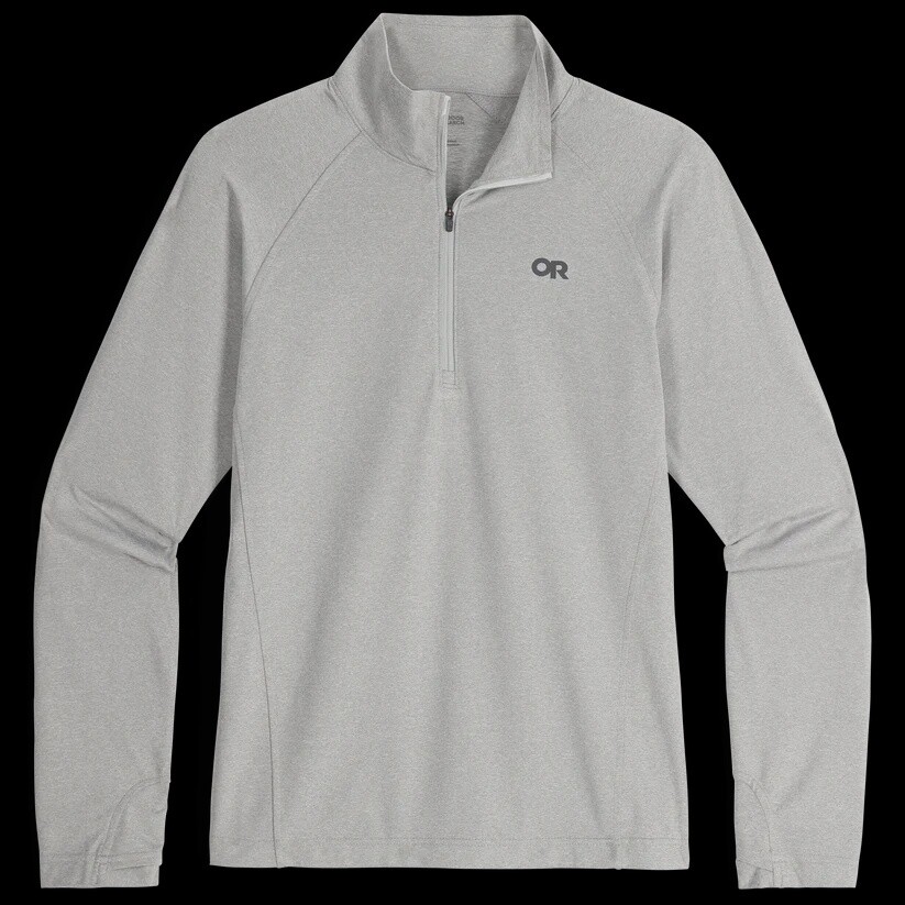 Outdoor Research Baritone Quarter Zip Mens, Color: Light Pewter Heather, Size: S