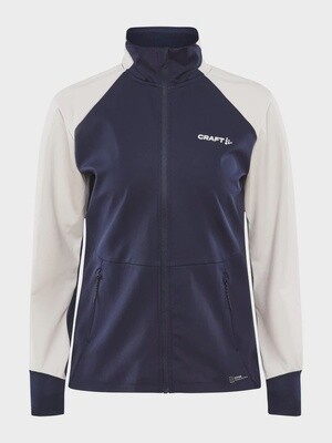 Craft Core Nordic Training Jacket Womens, Color: Tofu/Blaze, Size: S