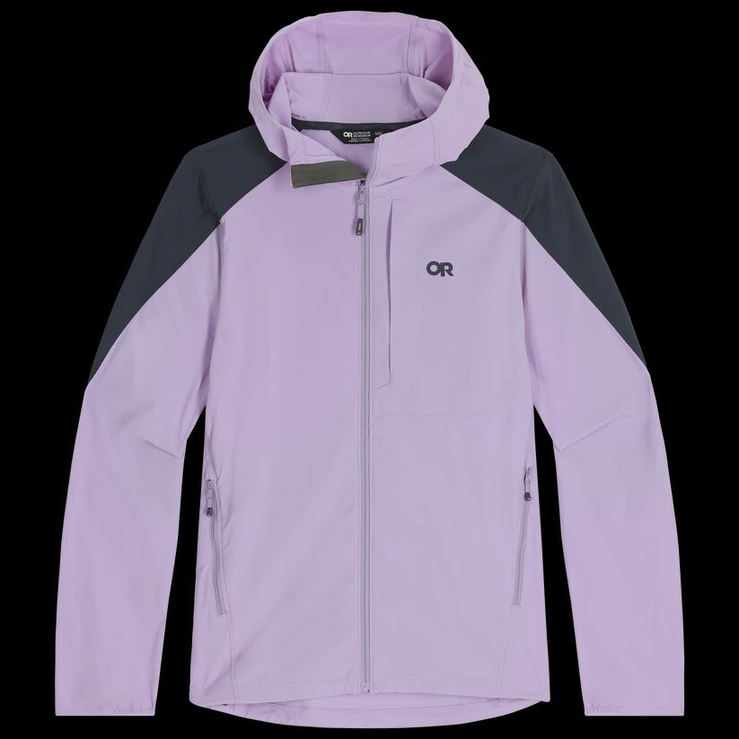 Outdoor Research Ferrosi Hoodie Womens, Color: Lavender/Naval Blue, Size: S