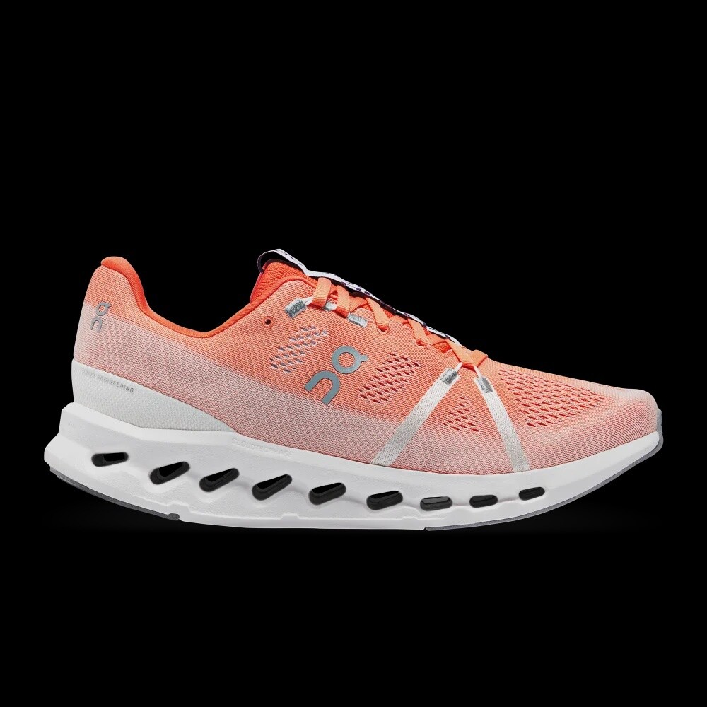On Running Cloudsurfer Mens, Color: Flame/White, Size: 8