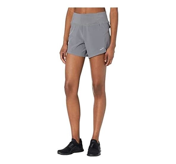 Brooks Chaser 5&quot; Short Womens, Color: Steel, Size: XS