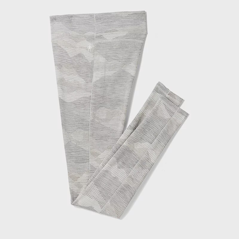 Smartwool Classic Thermal Merino Base Layer Bottom Womens, Color: Light Grey Mountain Scape, Size: S