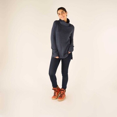 Sherpa Saleena Eco Roll Neck Womens, Color: Neelo Blue, Size: S