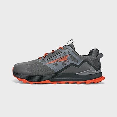Altra Lone Peak All Weather Low 2 Mens, Color: Gray/Orange, Size: 8.5