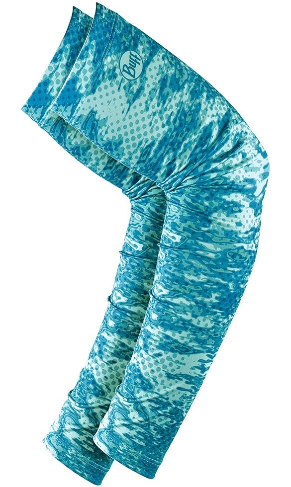 Buff Arm Sleeve Pelagic, Color: Camo Tropical, Size: L/XL