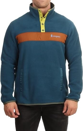 Cotopaxi Teca Fleece 1/4 Snap Jacket Mens, Color: Rio Grande, Size: M