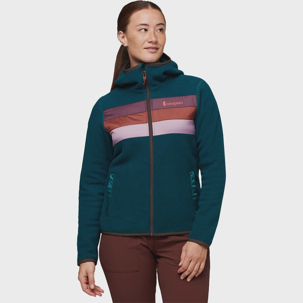 Cotopaxi Teca Fleece Hooded Full-Zip Jacket Womens, Color: Dragons Exist, Size: L