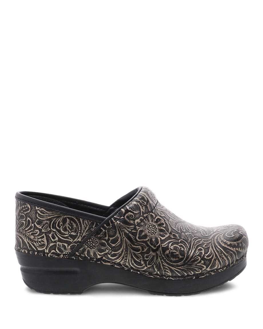 Dansko Professional Womens, Color: Black Antique Tooled, Size: 36
