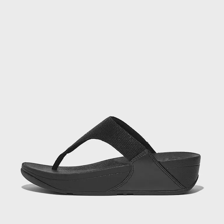 Fit Flop Lulu Glitz/Shimmerlux Toe Post Sandal Womens
