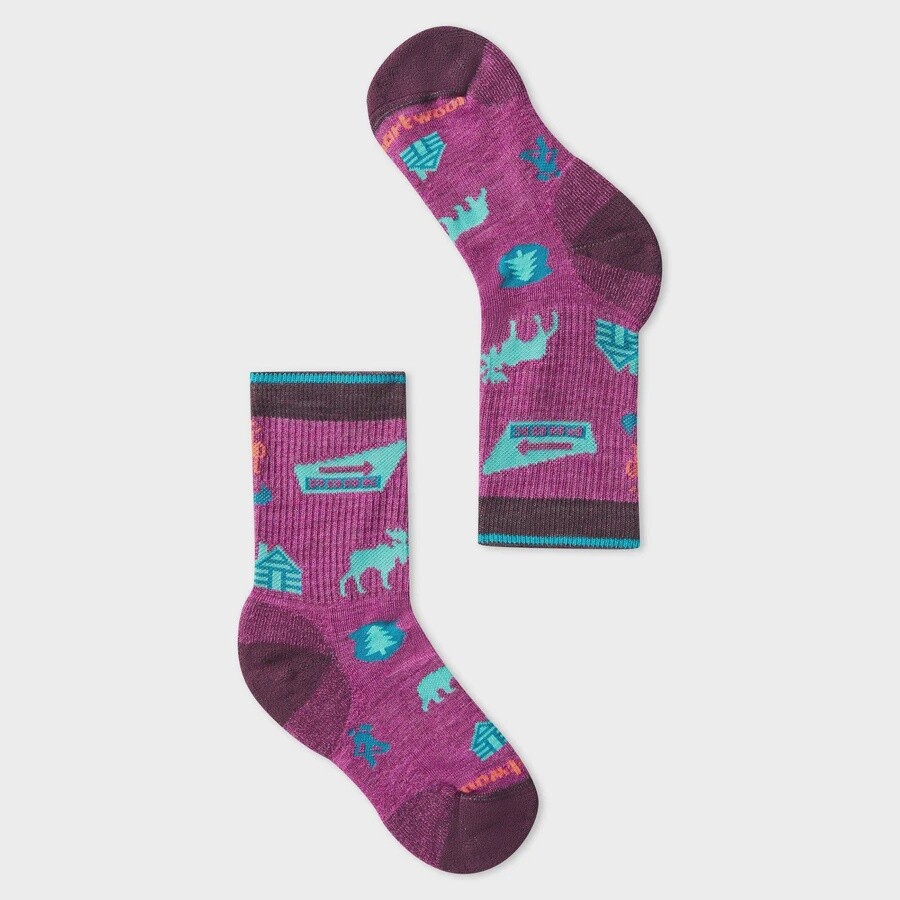 Smartwool Hike Light Park Explorer Pattern Crew Kids