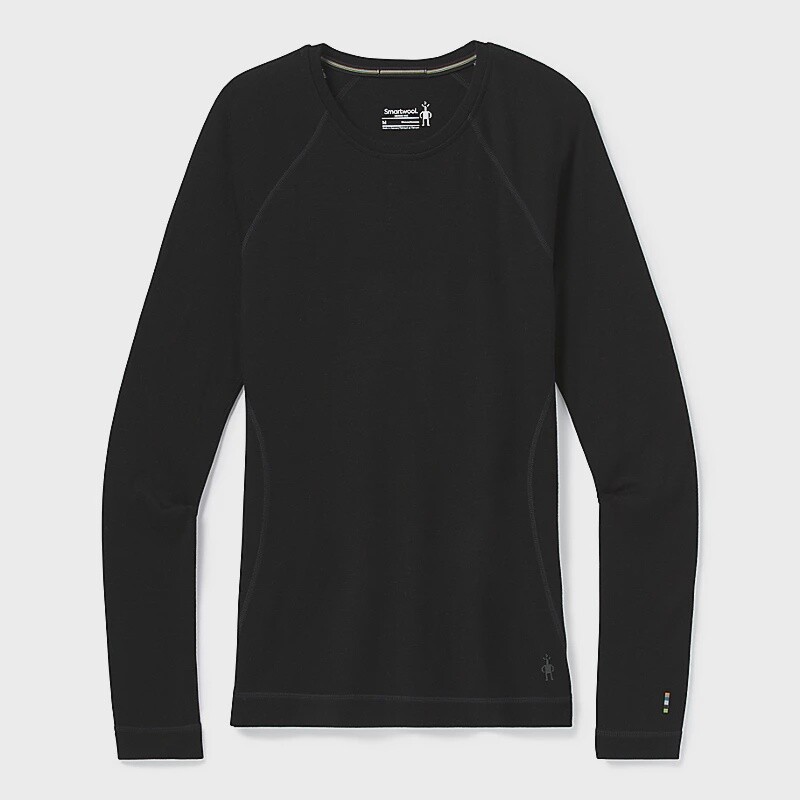 Smartwool 250 Base Layer Crew Womens, Color: Black, Size: XS