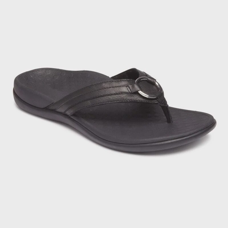 Vionic Aloe Flip Flop Womens, Color: Black, Size: 6