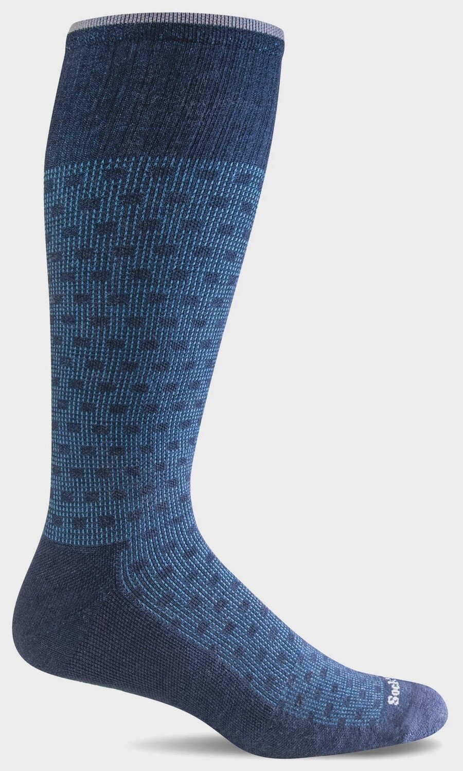 Sockwell Shadow Box Moderate 15-20, Color: Navy, Size: M/L