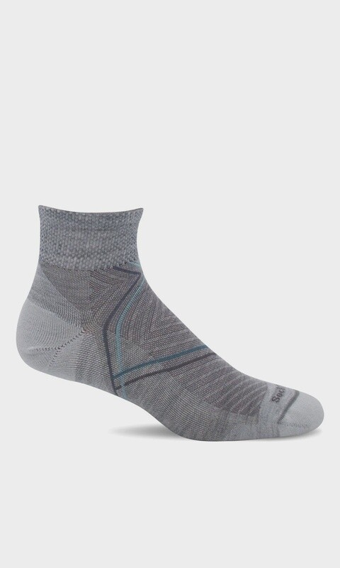Sockwell Pulse Quarter Firm Compression Womens, Color: Ash, Size: S/M