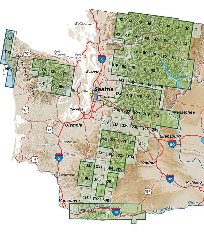 Green Trail Maps, Color: Stehekin, WA No. 82, Size: O/S