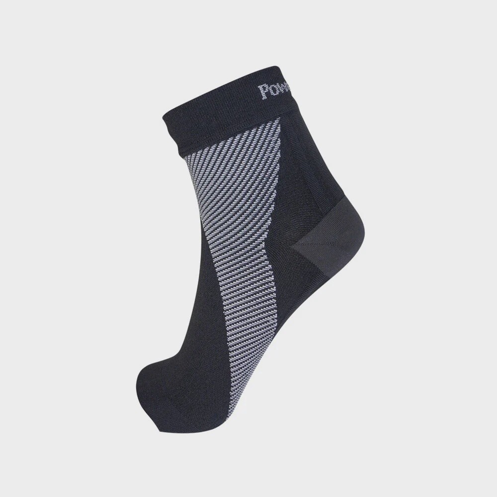 PowerStep Plantar Fasciitis Support Sleeve, Color: Gray, Size: L