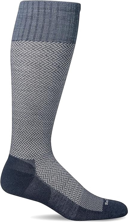 Sockwell Herringbone Firm Graduated, Color: Denim, Size: S/M