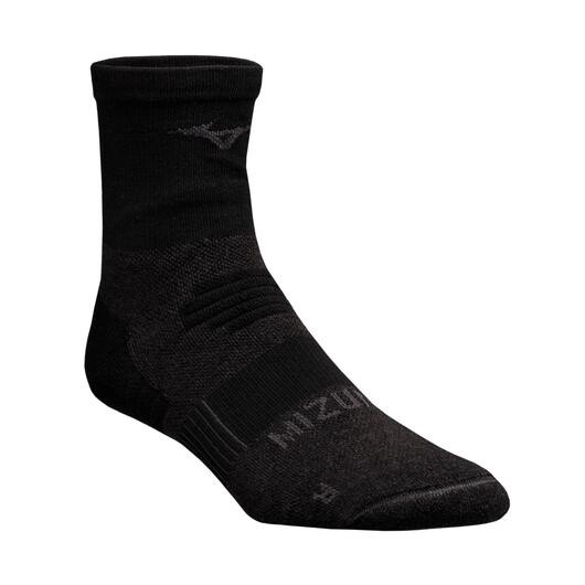 Mizuno Bt Racer Socks Mid Mens, Color: Black, Size: L