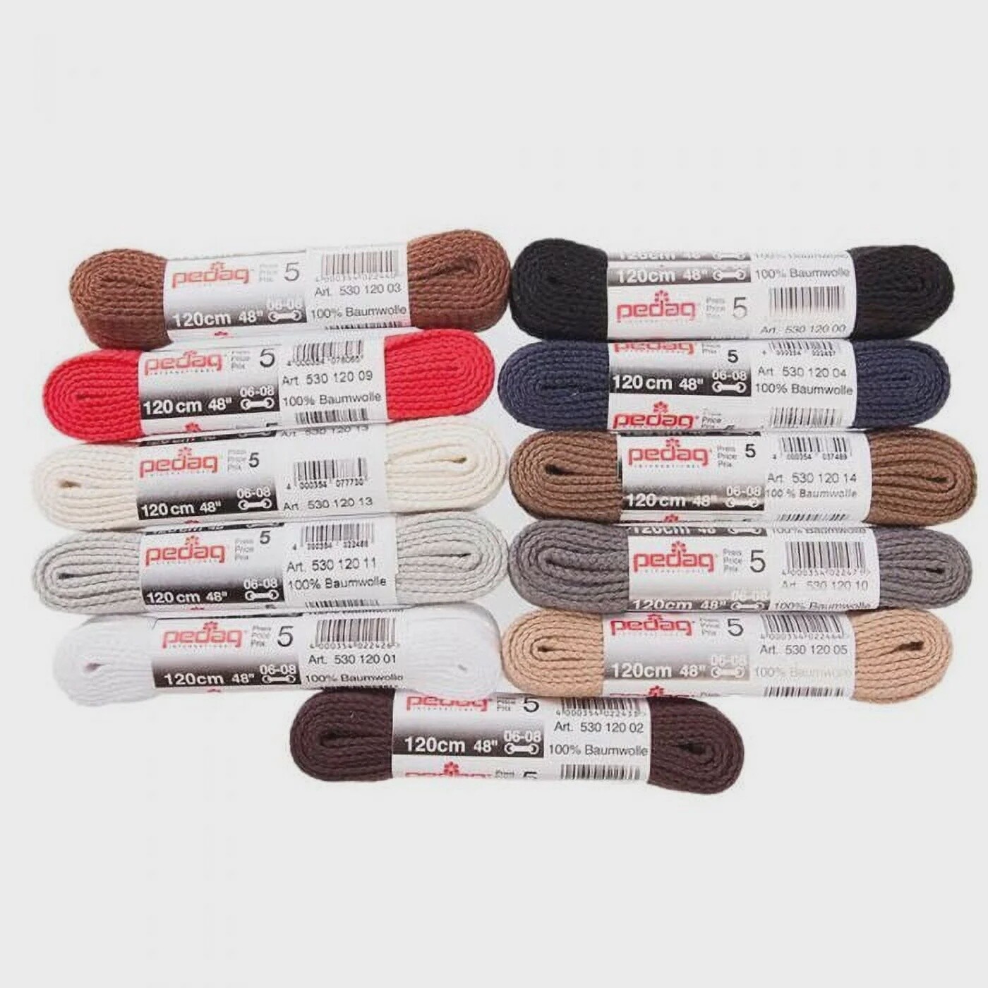 Pedag Laces Cord, Color: Black, Size: 48&quot;