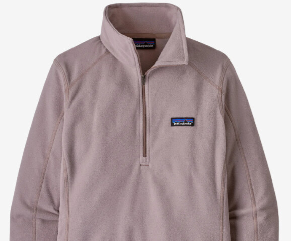 Patagonia Micro D 1/4-Zip Womens, Color: Stingray Mauve, Size: L