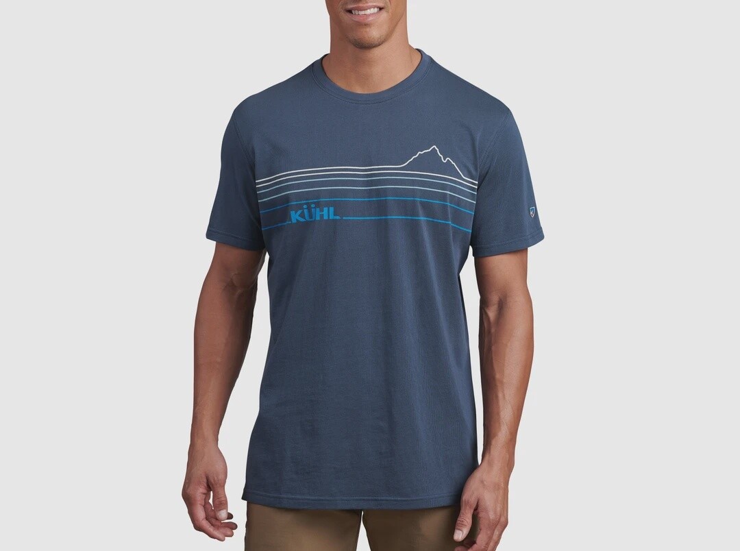 Kuhl Mountain Lines T Mens, Color: Pirate Blue, Size: M