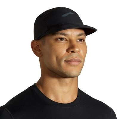 Brooks Lightweight Packable Hat, Color: Black, Size: O/S